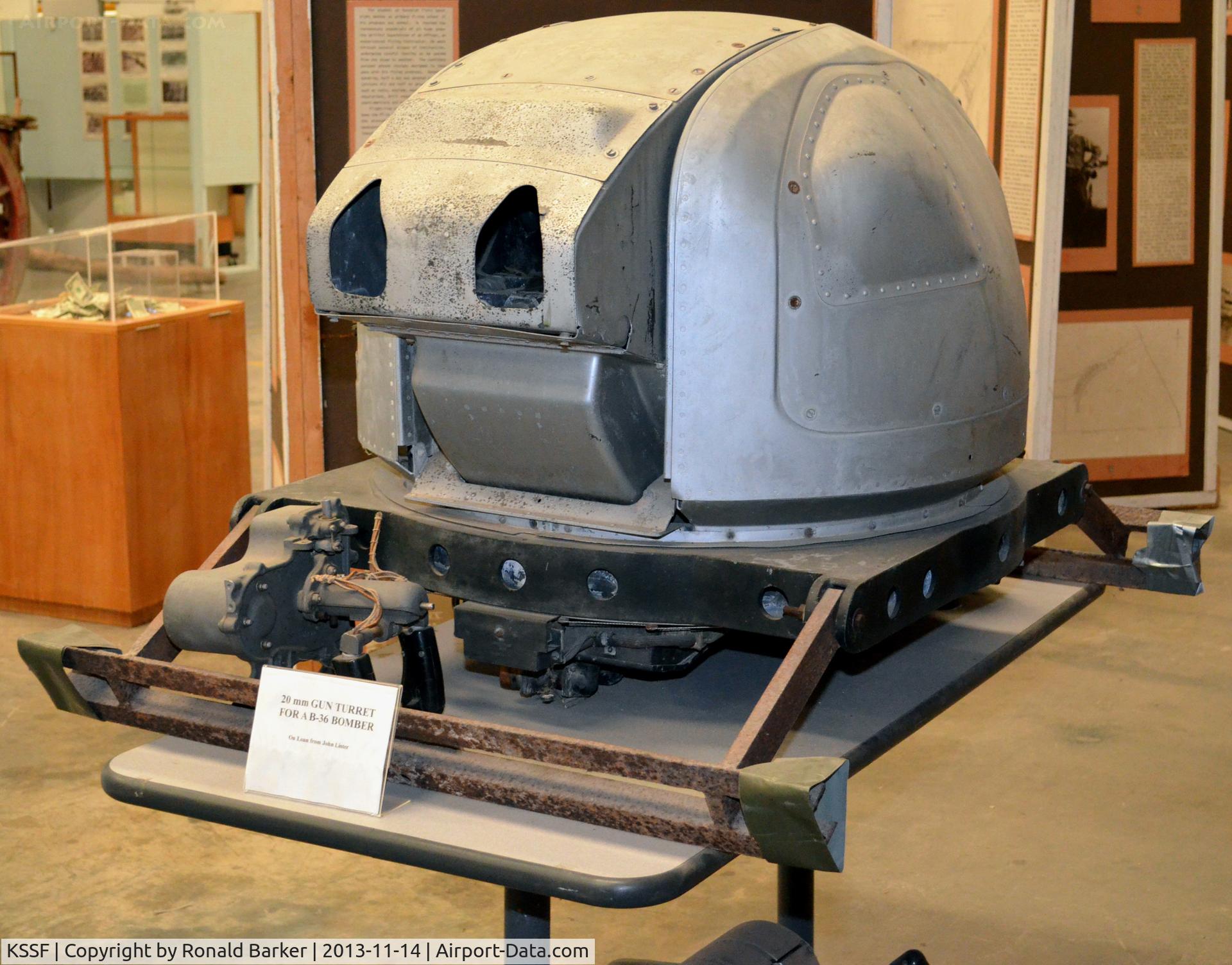 Stinson Municipal Airport (SSF) - B-36 gun turret at the Texas Air Museum