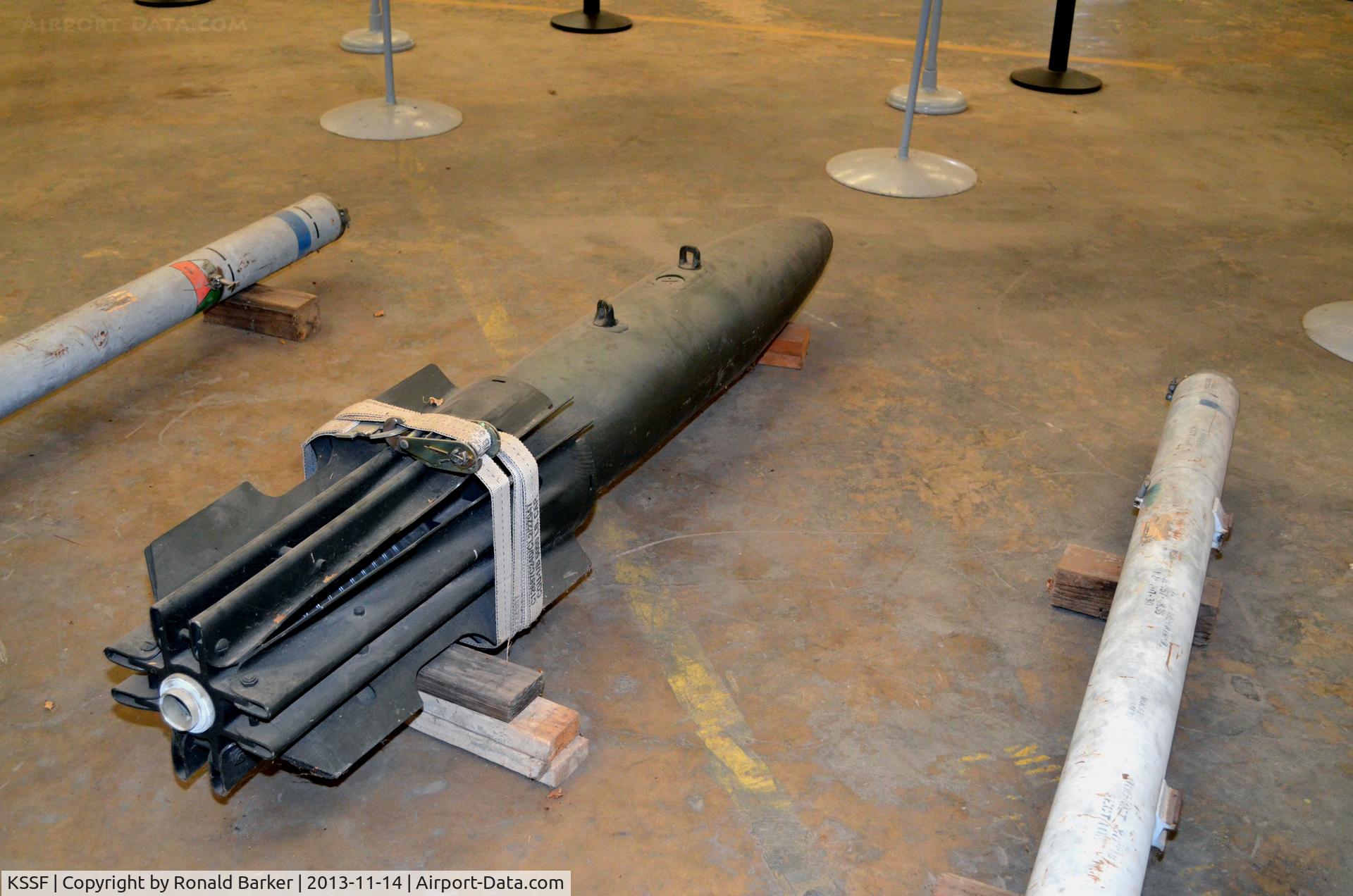 Stinson Municipal Airport (SSF) - Mk-82SE (snake eye) on display at the Texas Air Museum