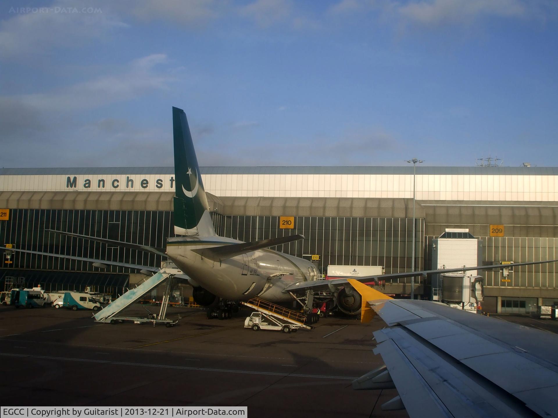 Manchester Airport, Manchester, England United Kingdom (EGCC) - Pushed back and ready to go at Manchester
