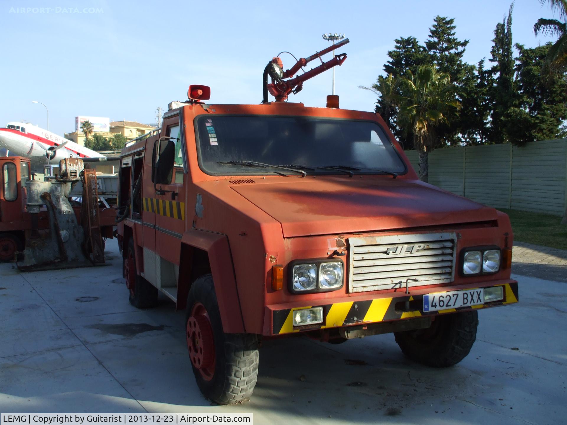 Málaga Airport, Málaga Spain (LEMG) - An old emergency vehicle at the Malaga aviation museum