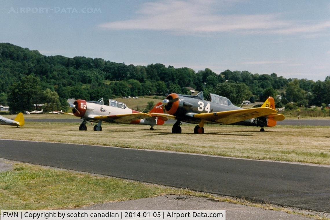 Sussex Airport (FWN) - North American T-6 and SNJ at the 1993 Sussex Air Show, Sussex, NJ 