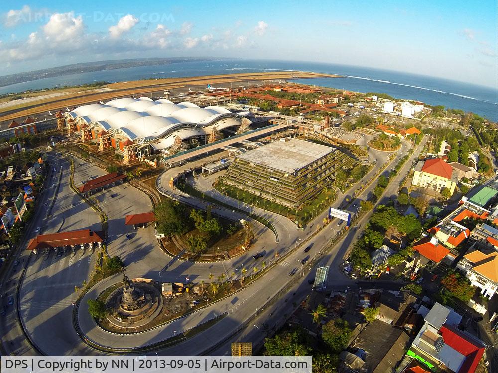 Ngurah Rai Airport (Bali International Airport), Denpasar, Bali (ICAO code also given as WRRR) Indonesia (DPS) - Bali / Ngurah Rai International Airport, New Terminal building (starting operation in October 2013)