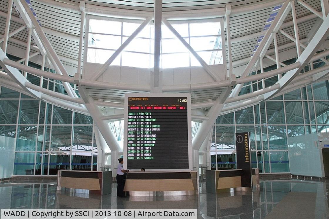 Ngurah Rai Airport (Bali International Airport), Denpasar, Bali (ICAO code also given as WRRR) Indonesia (WADD) - Bali / Ngurah Rai International Airport, New Terminal building (starting operation in October 2013)