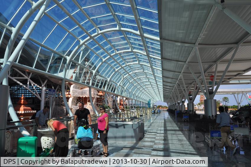 Ngurah Rai Airport (Bali International Airport), Denpasar, Bali (ICAO code also given as WRRR) Indonesia (DPS) - New expansion of Bali / Ngurah Rai International Airport Terminal building (starting operation in October 2013)