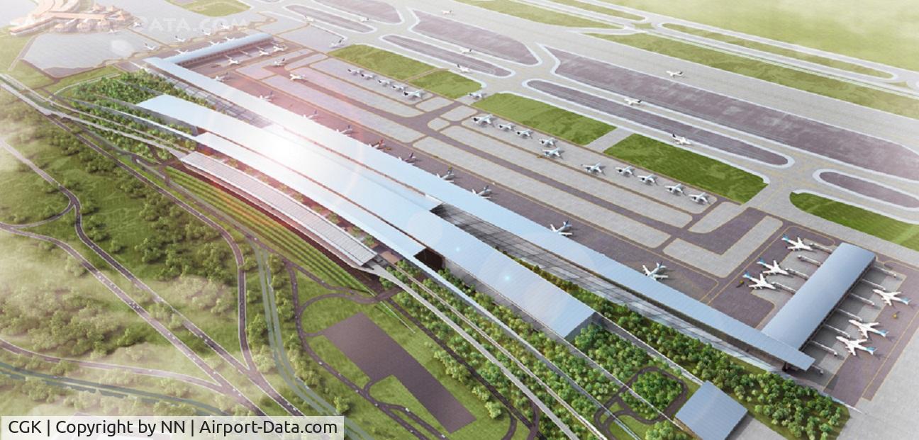 Soekarno-Hatta International Airport, Cengkareng, Banten (near Jakarta) Indonesia (CGK) - The new design of Soekarno-Hatta International Airport, Jakarta - Terminal 3 (will be opened in early 2015)