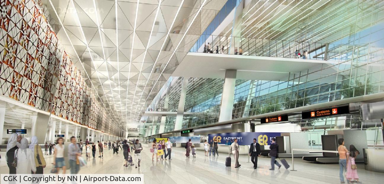 Soekarno-Hatta International Airport, Cengkareng, Banten (near Jakarta) Indonesia (CGK) - The new design of Soekarno-Hatta International Airport, Jakarta - Terminal 3 (will be opened in early 2015)
