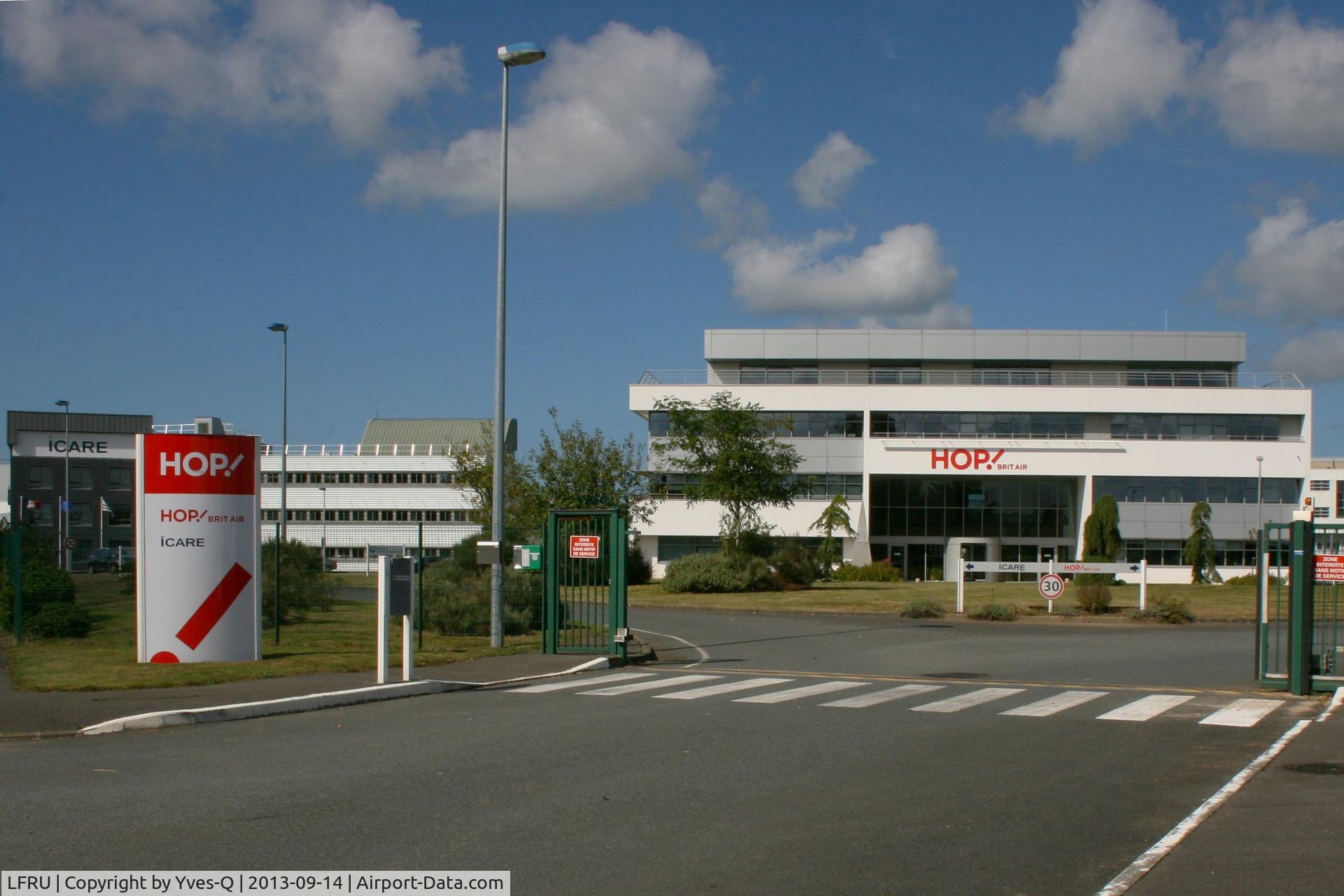 Morlaix Ploujean Airport, Morlaix France (LFRU) - HOP! Brit Air Head Office, Morlaix-Ploujean Airport (LFRU-MXN)