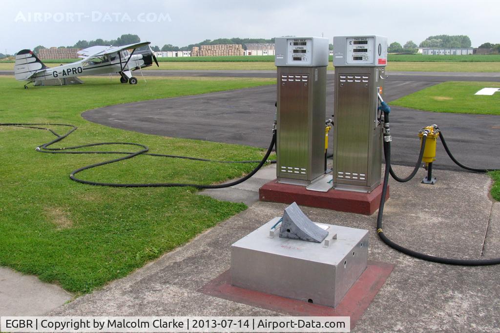 EGBR Airport - Fuelling station Breighton Airfield July 14th 2013.