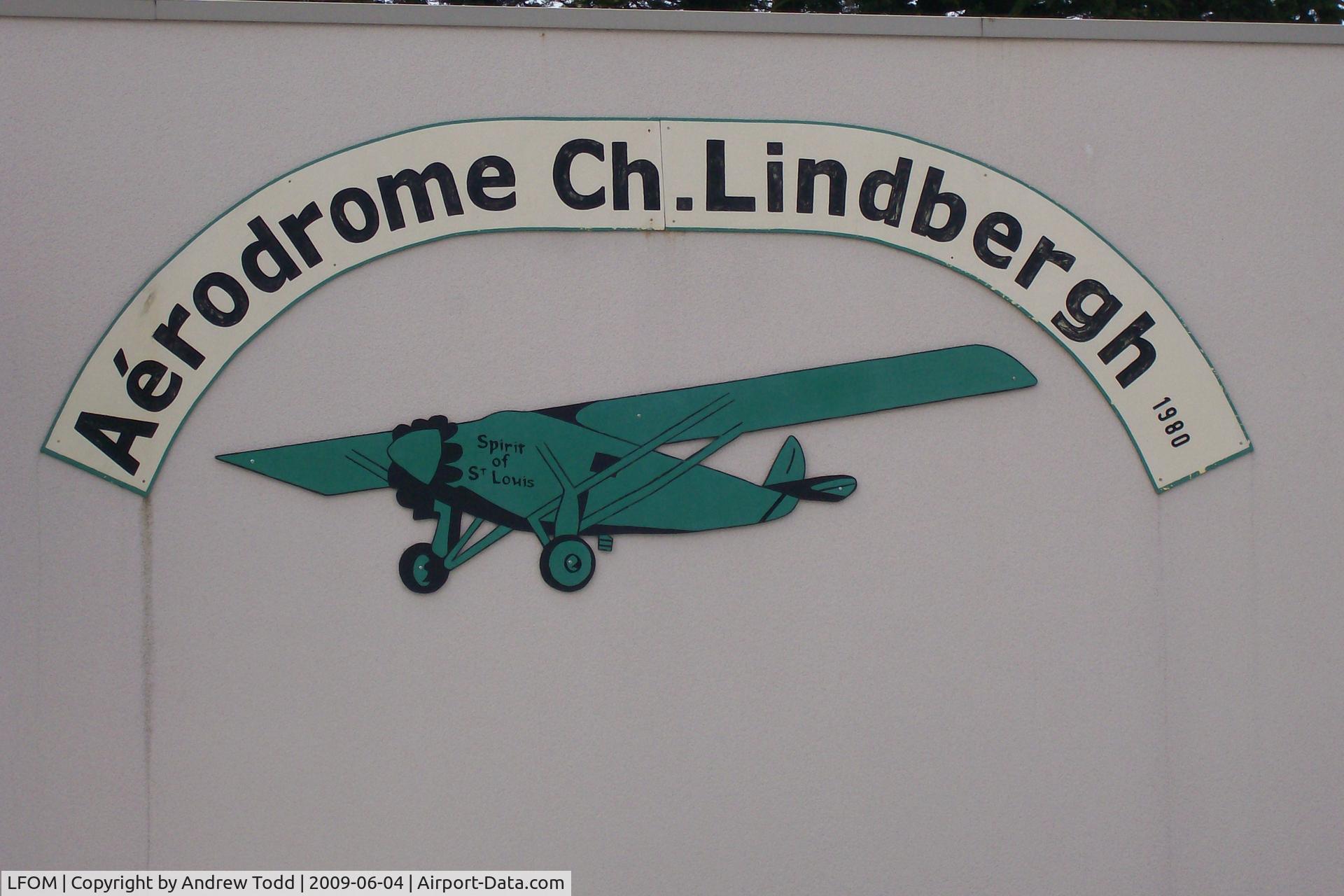 Lessay Airport, Lessay France (LFOM) - Sign on Lessay Airfield tower
