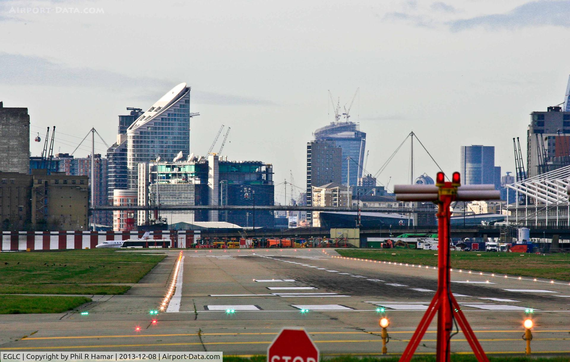 London City Airport, London, England United Kingdom (EGLC) - It's after noon on Sunday 8/12/2013 & LCY is opening up.