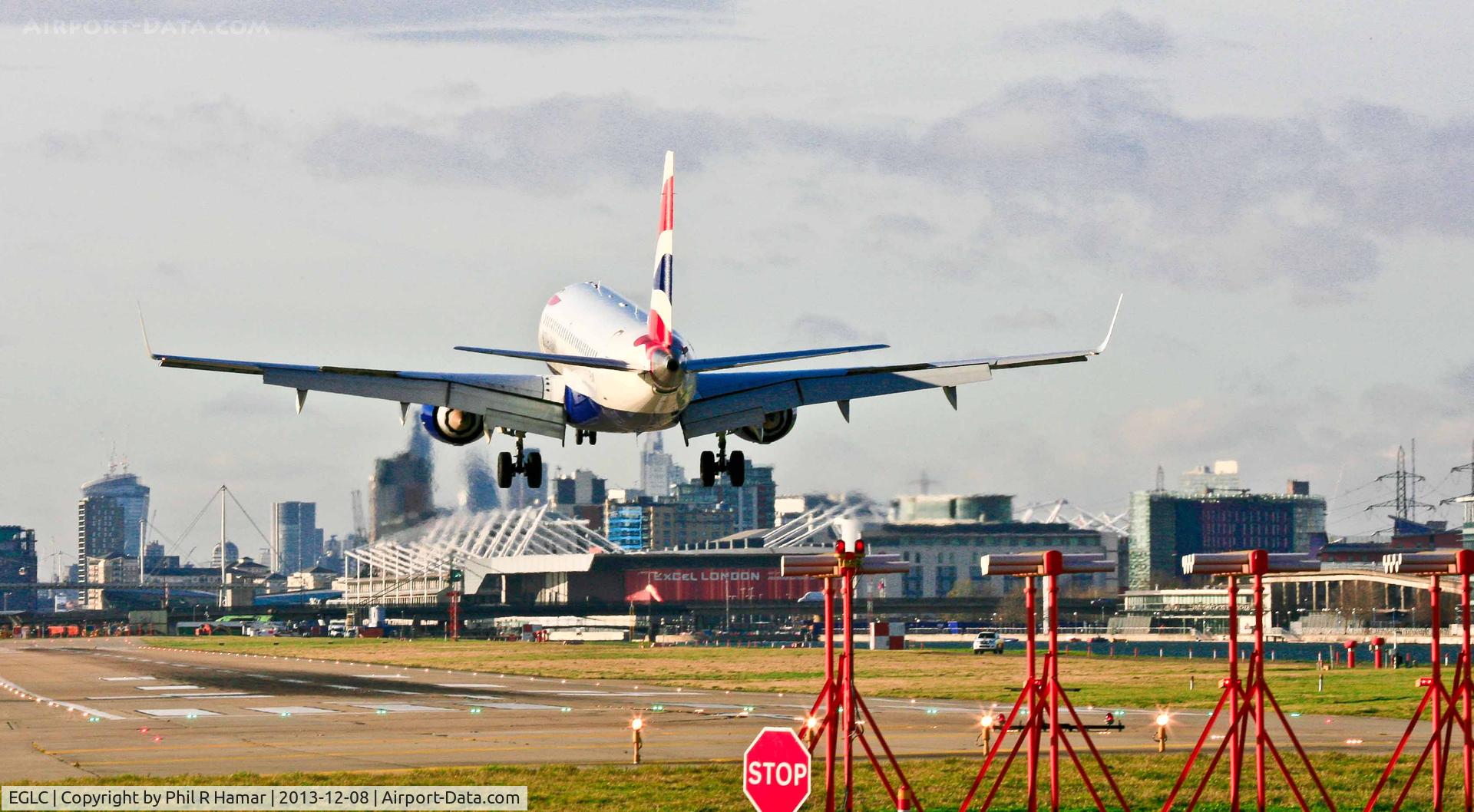 London City Airport, London, England United Kingdom (EGLC) - British Airways was the third to land on 27 this Sunday (LCY).