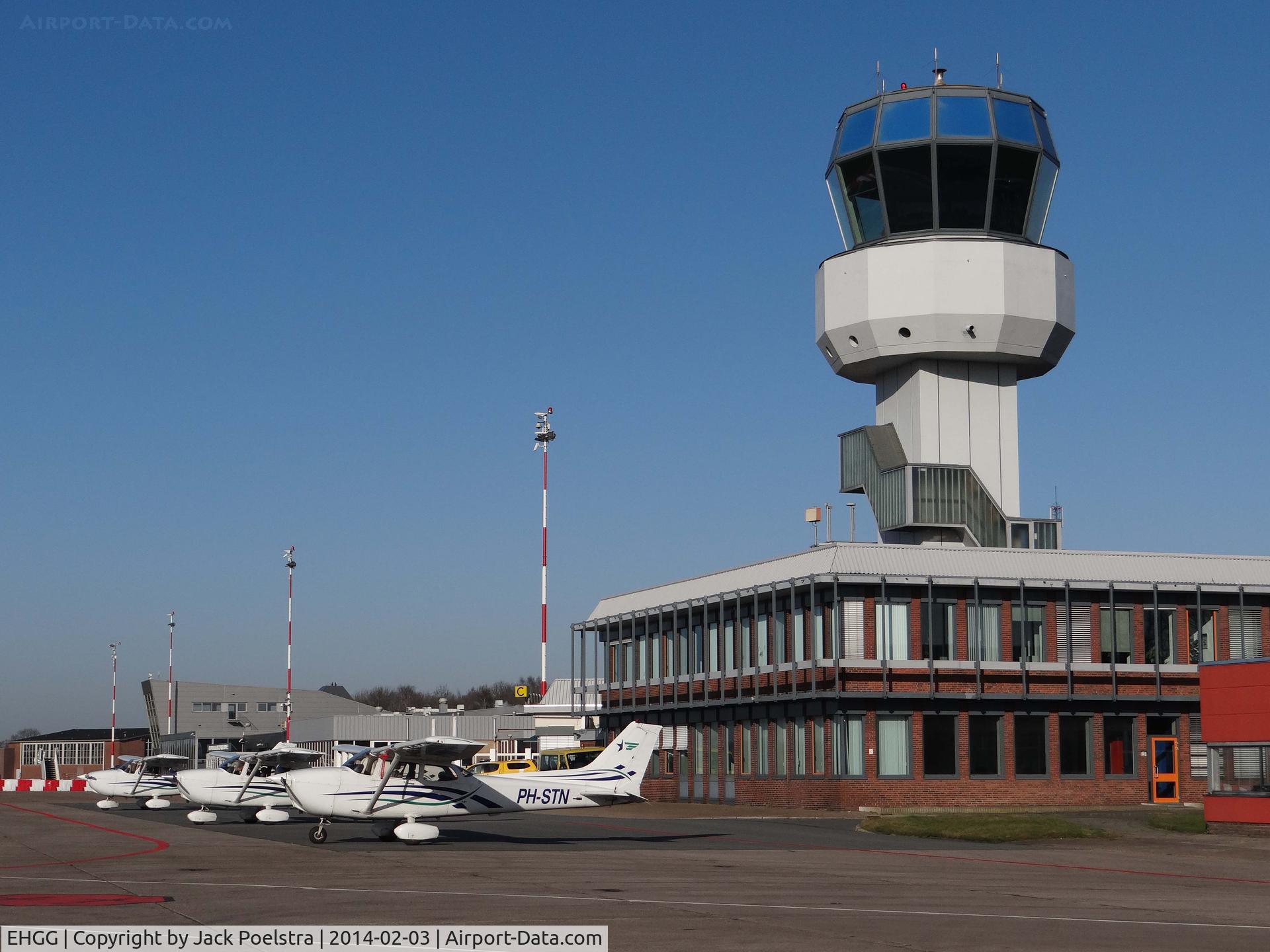Groningen Airport Eelde, Eelde Netherlands (EHGG) - Ramp and tower of Groningen airport