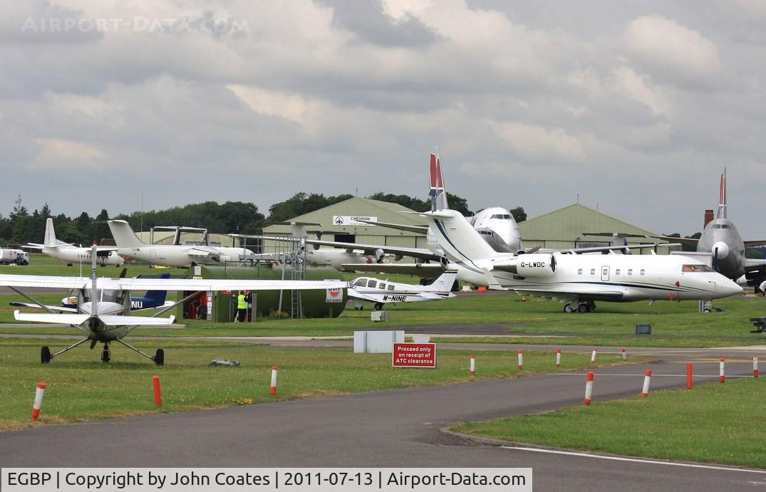 Kemble Airport, Kemble, England United Kingdom (EGBP) - Busy Kemble with M-NINE and G-LWDC