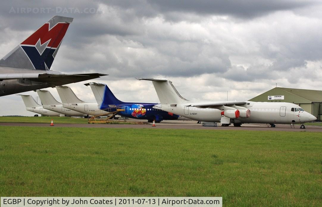 Kemble Airport, Kemble, England United Kingdom (EGBP) - BAe146 storage line