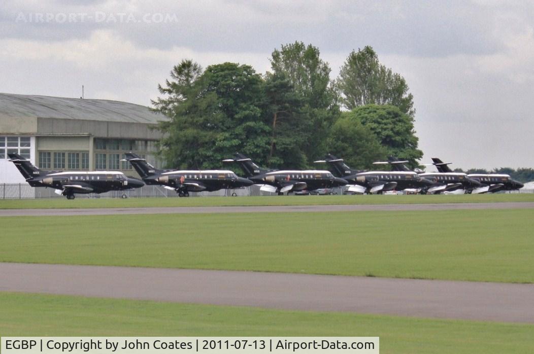 Kemble Airport, Kemble, England United Kingdom (EGBP) - 6 ex RAF Dominies in storage for 19th Hole