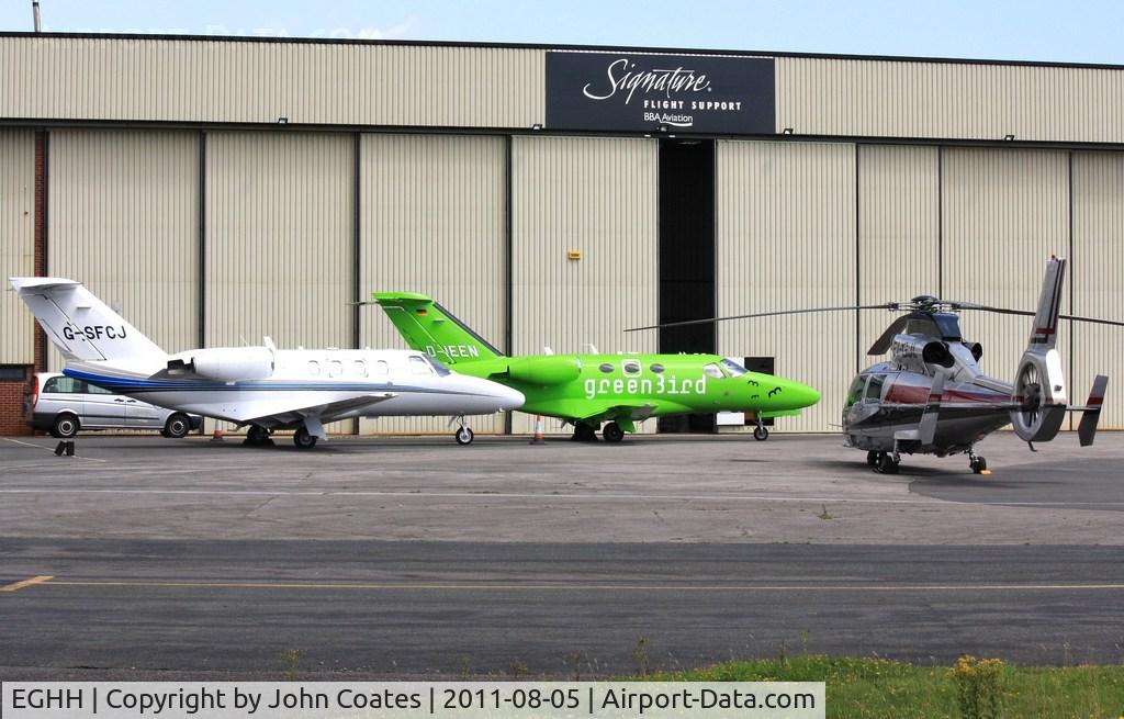 Bournemouth Airport, Bournemouth, England United Kingdom (EGHH) - Mixed bag at Signatures