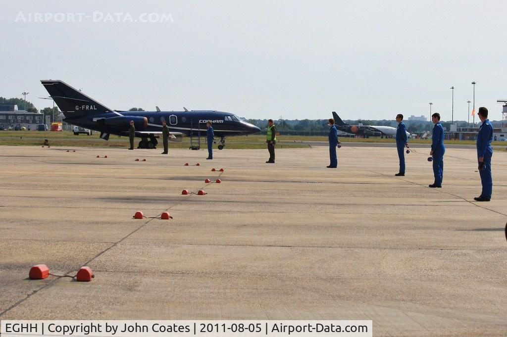 Bournemouth Airport, Bournemouth, England United Kingdom (EGHH) - Ready for the Reds return at Cobham