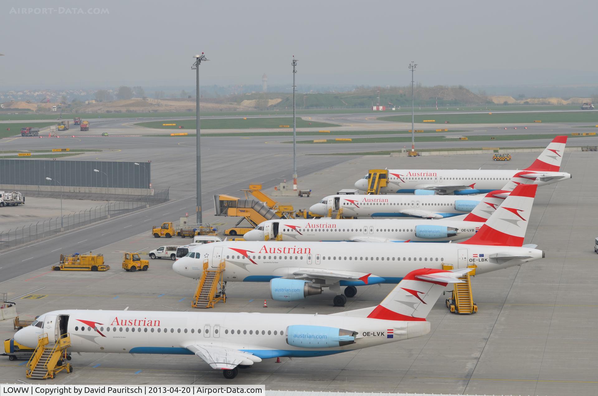 Vienna International Airport, Vienna Austria (LOWW) - View from P4.