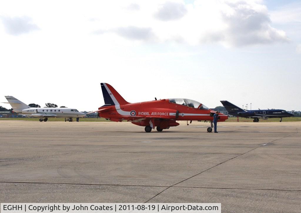 Bournemouth Airport, Bournemouth, England United Kingdom (EGHH) - Mixture on Cobham ramp