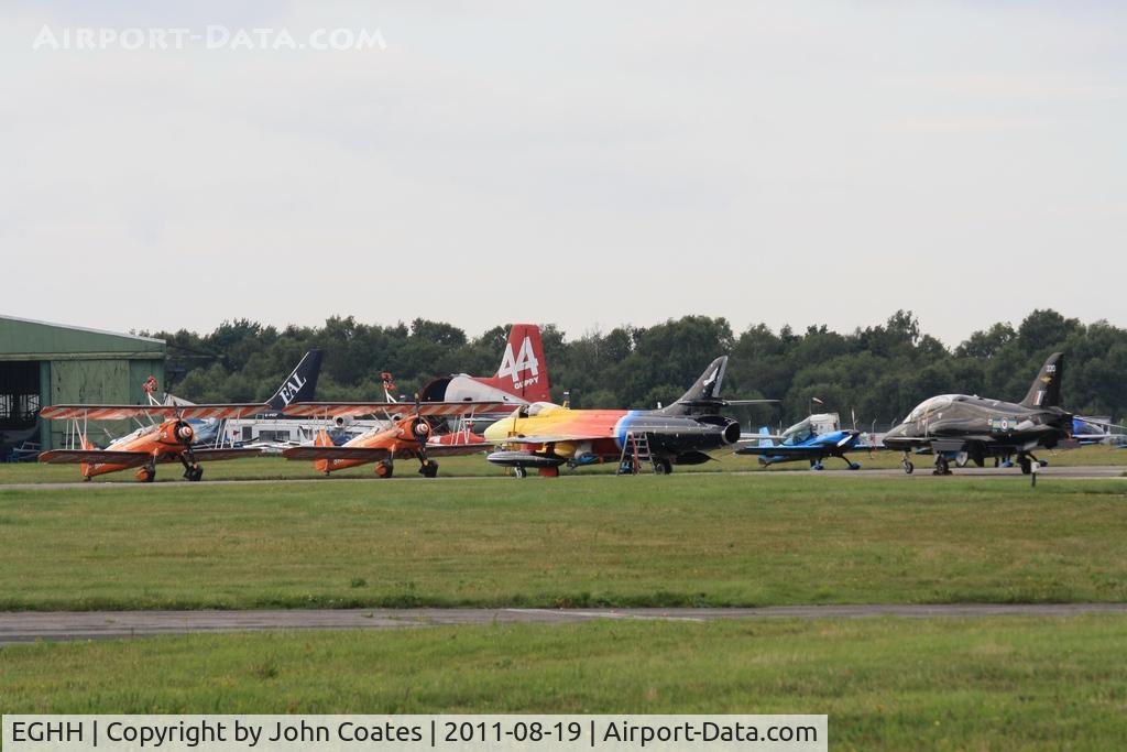 Bournemouth Airport, Bournemouth, England United Kingdom (EGHH) - Some of the seafront show aircraft