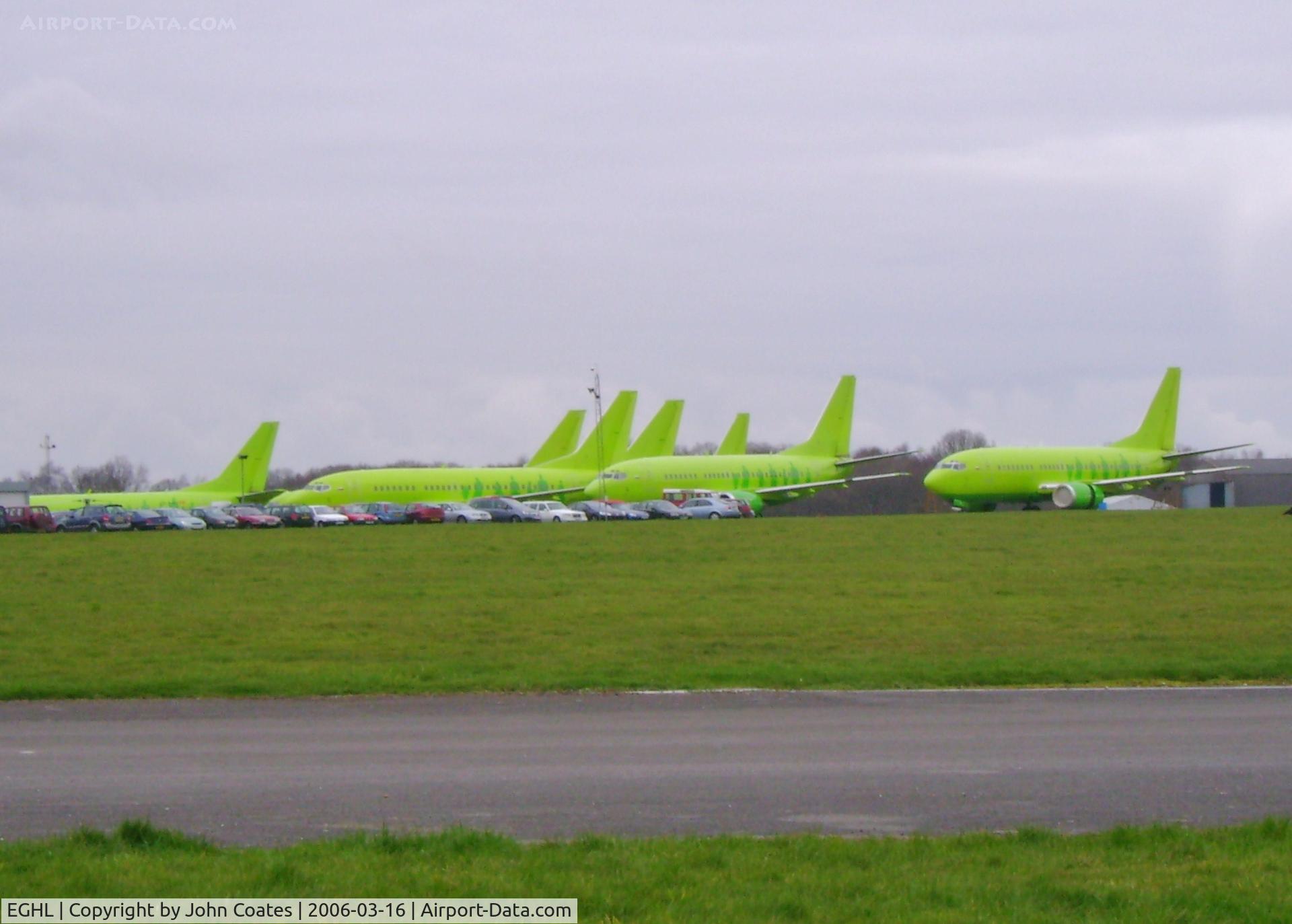 Lasham Airfield Airport, Basingstoke, England United Kingdom (EGHL) - 7 ex S7 737s in store at ATC