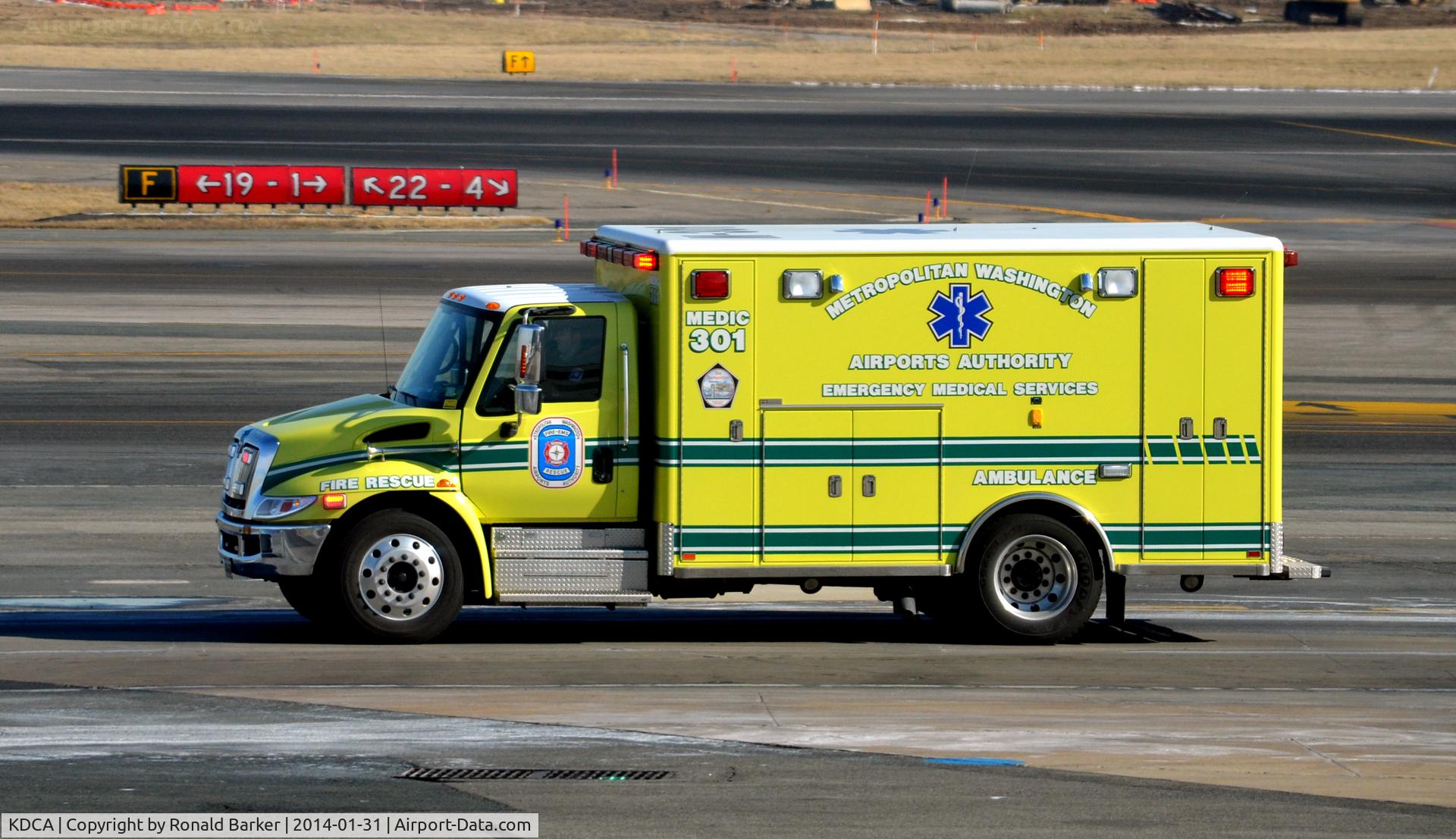 Ronald Reagan Washington National Airport (DCA) - Medic 301 responding at National