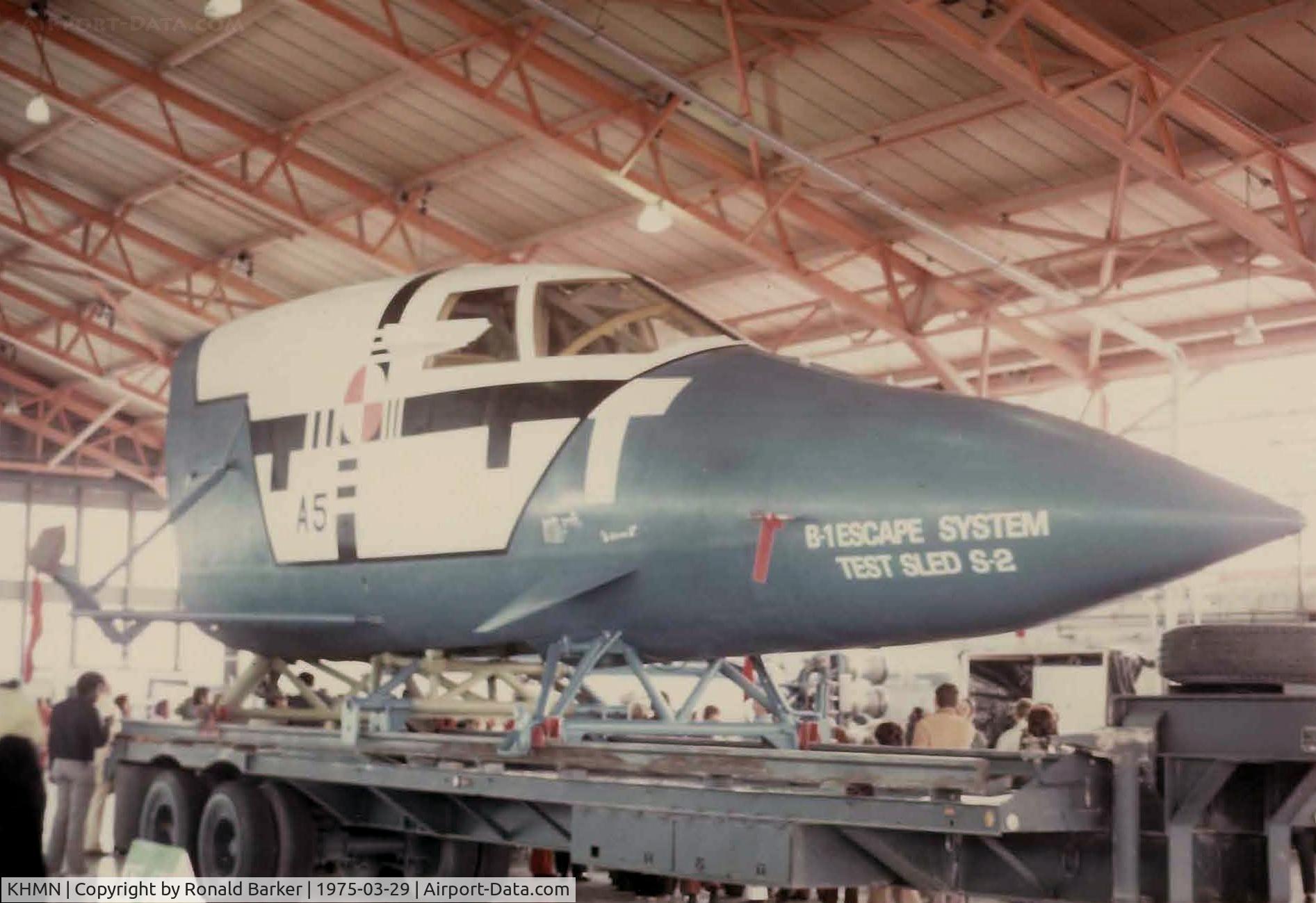 Holloman Afb Airport (HMN) - B-1 Test Sled S-2 on display at Holloman