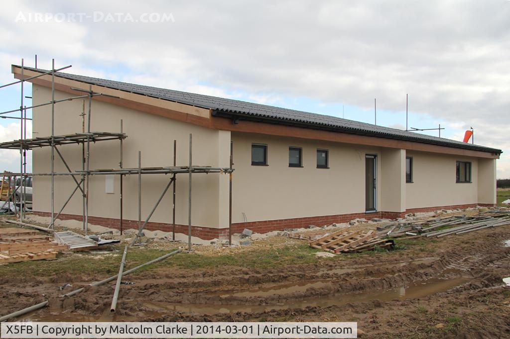 X5FB Airport - A work in progress! Fishburn Airfield's new clubhouse. March 2014.