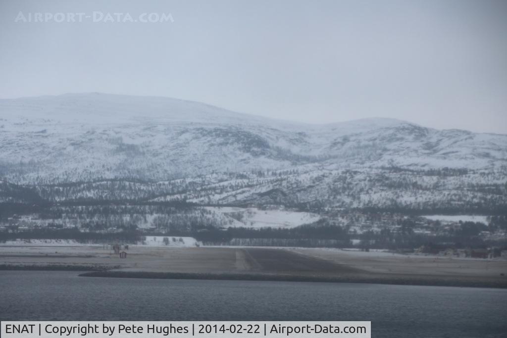 Alta Airport, Alta, Finnmark Norway (ENAT) - Alta's runway 11 at the water's edge