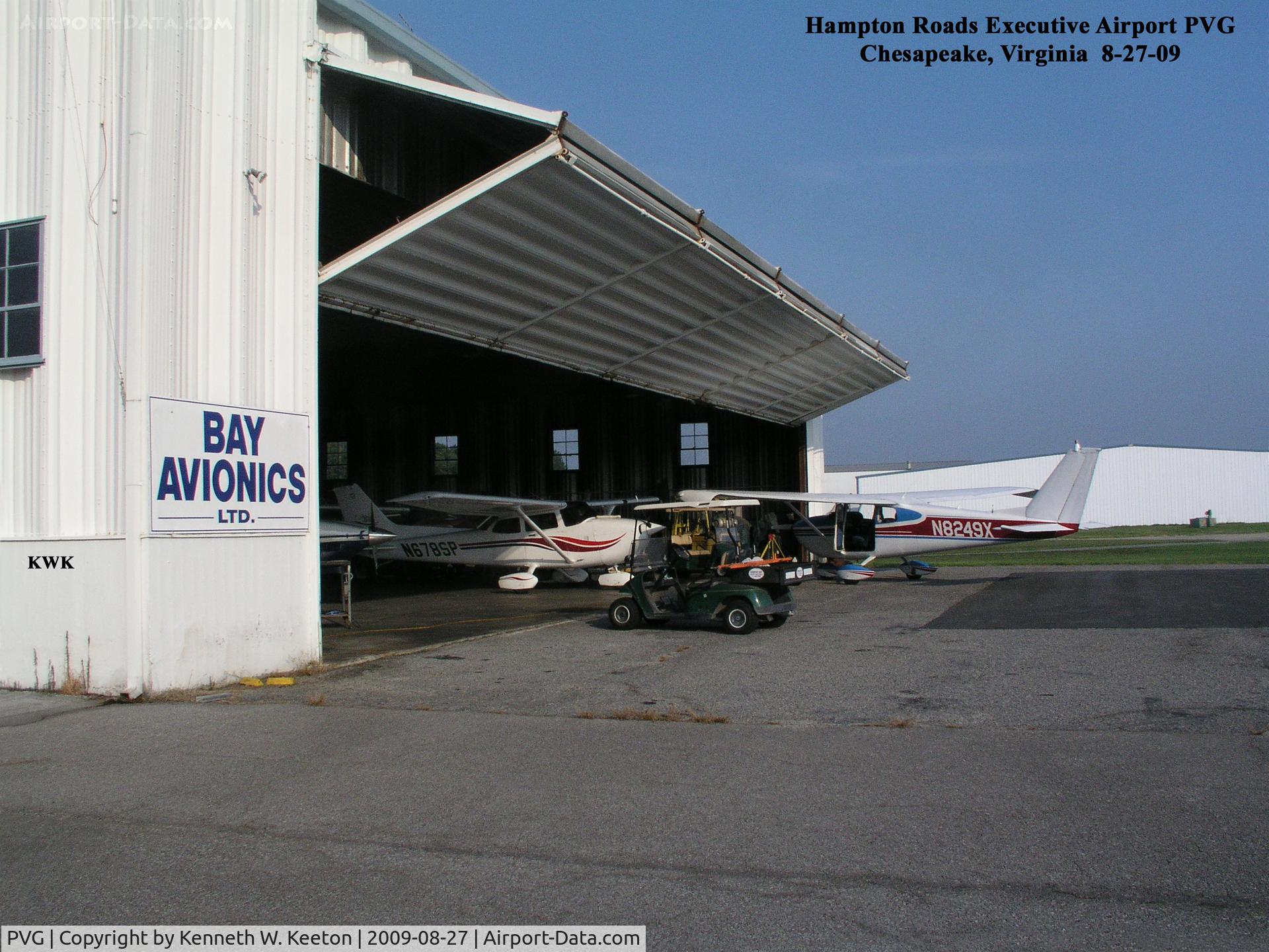 Hampton Roads Executive Airport (PVG) - Hampton Roads Executive Airport PVG Chesapeake, Virginia Photo by Kenneth W. Keeton 8-27-09.