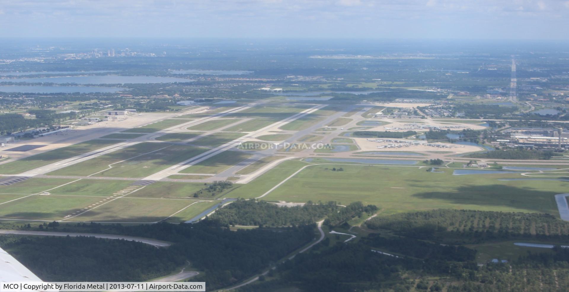 Orlando International Airport (MCO) - Orlando International after departure on an Air Tran flight to DTW looking at Runways 36L and 36R