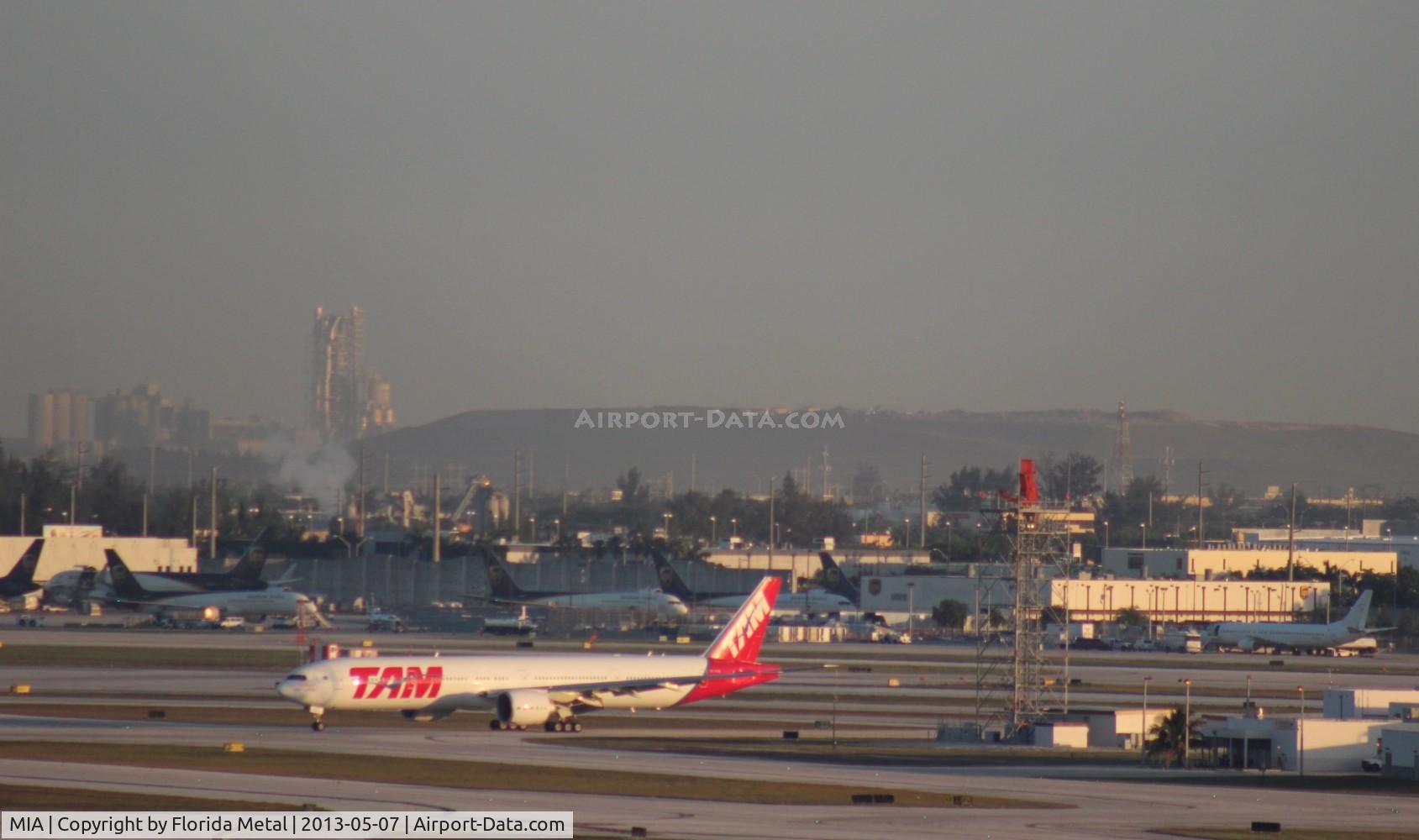 Miami International Airport (MIA) - Looking northwest from the Miami Airport Hilton