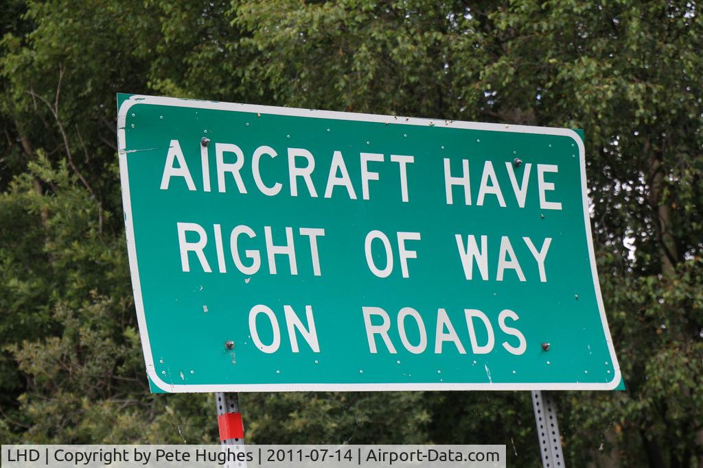 Lake Hood Seaplane Base (LHD) - If I had to pick just one airfield in the world it would be Lake Hood!  I'm just surprised that nobody has yet posted this sign amonst the great views that appear on the site.