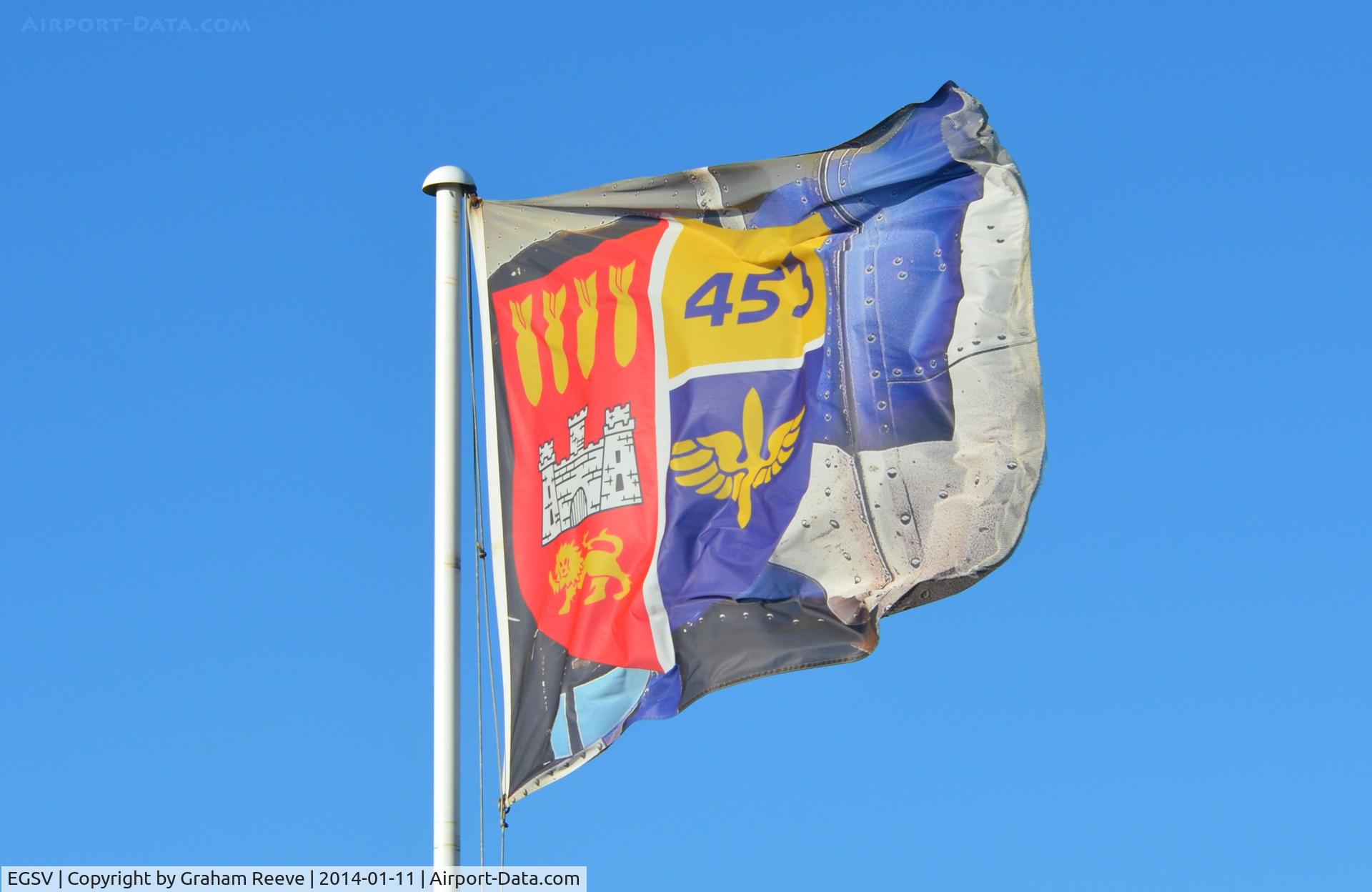 Old Buckenham Airport, Norwich, England United Kingdom (EGSV) - Old Buckenham Airfield Flag.