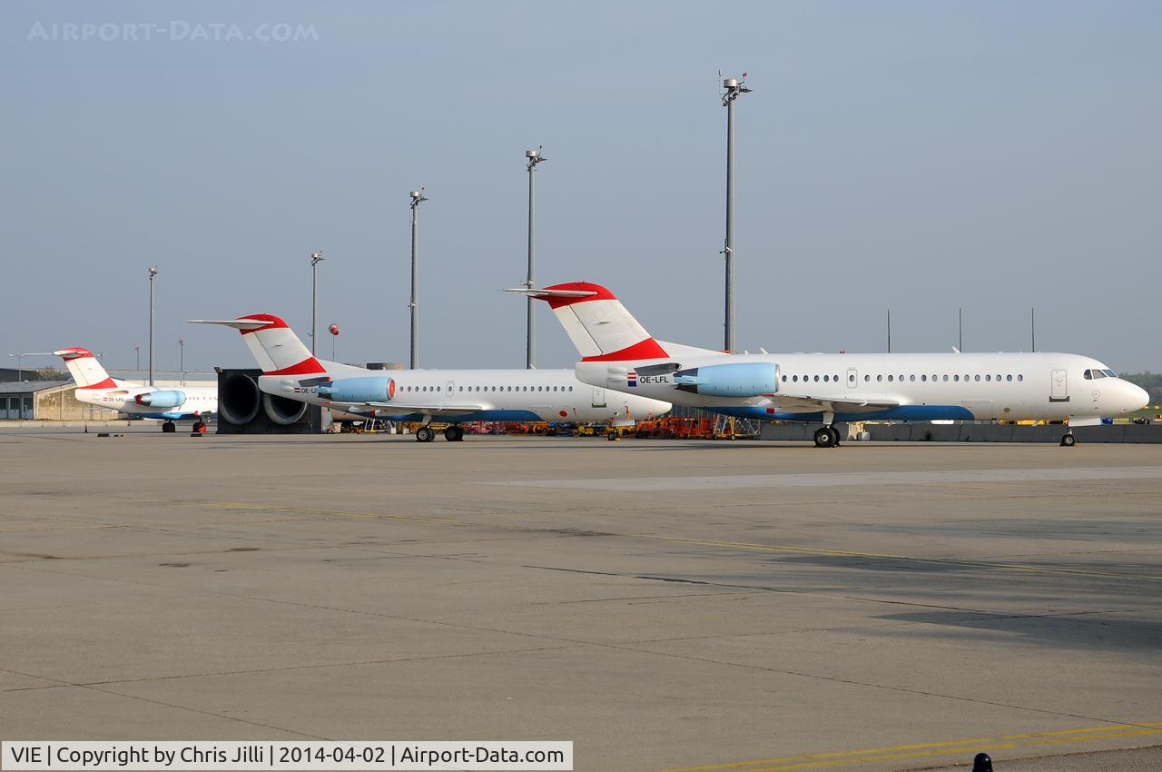 Vienna International Airport, Vienna Austria (VIE) - Vienna International Airport - ex Austrian Airlines Fokker 70