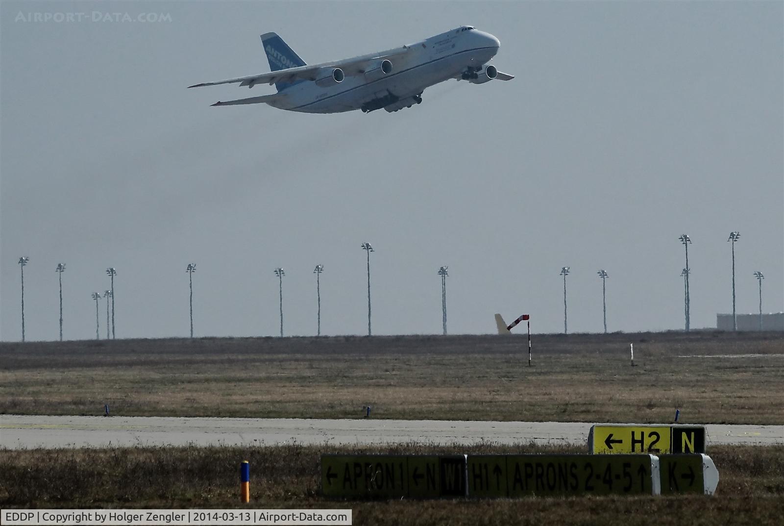 Leipzig/Halle Airport, Leipzig/Halle Germany (EDDP) - Take off of a big baby on rwy 26L....