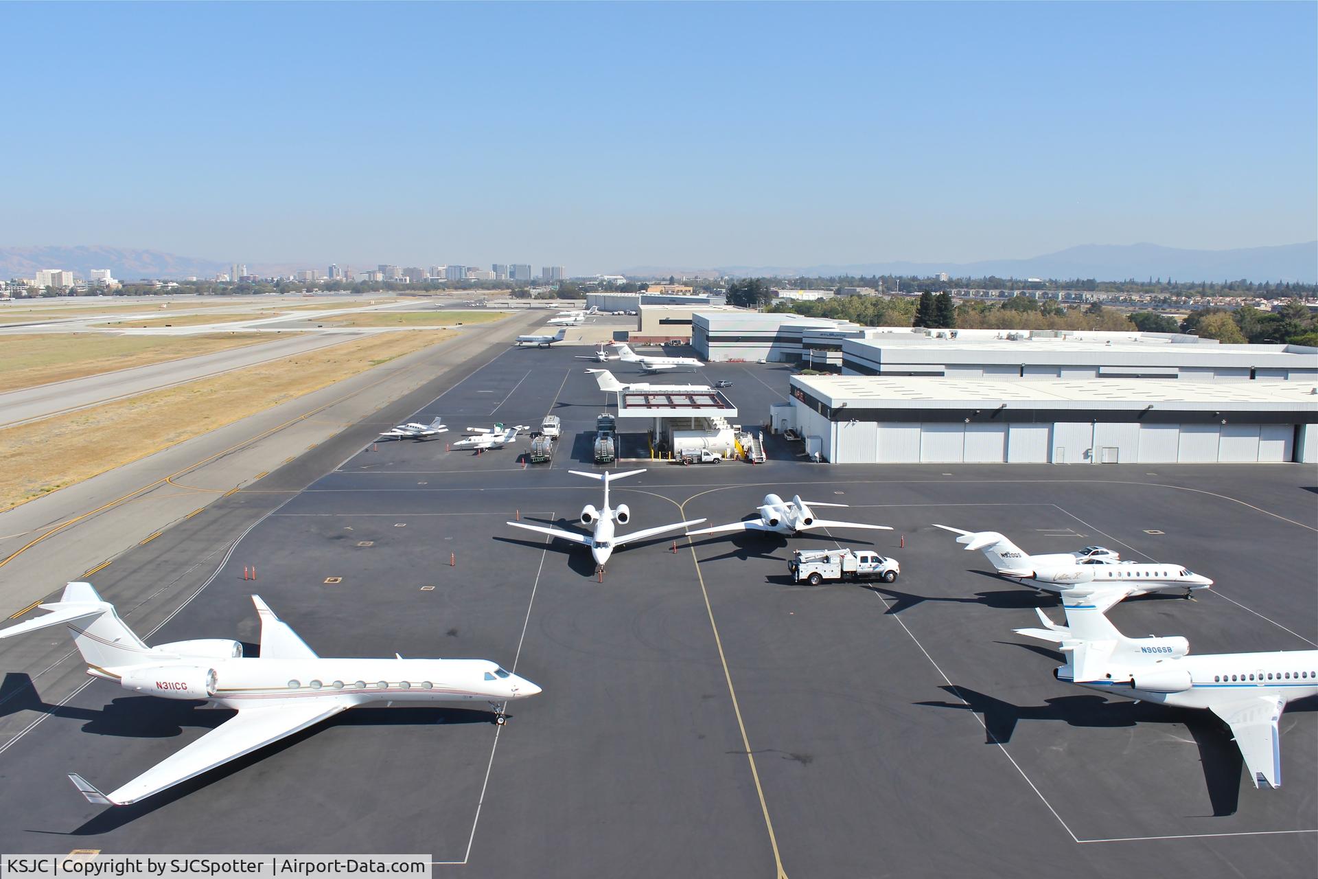 Norman Y. Mineta San Jose International Airport (SJC) - Taken from the control tower. 