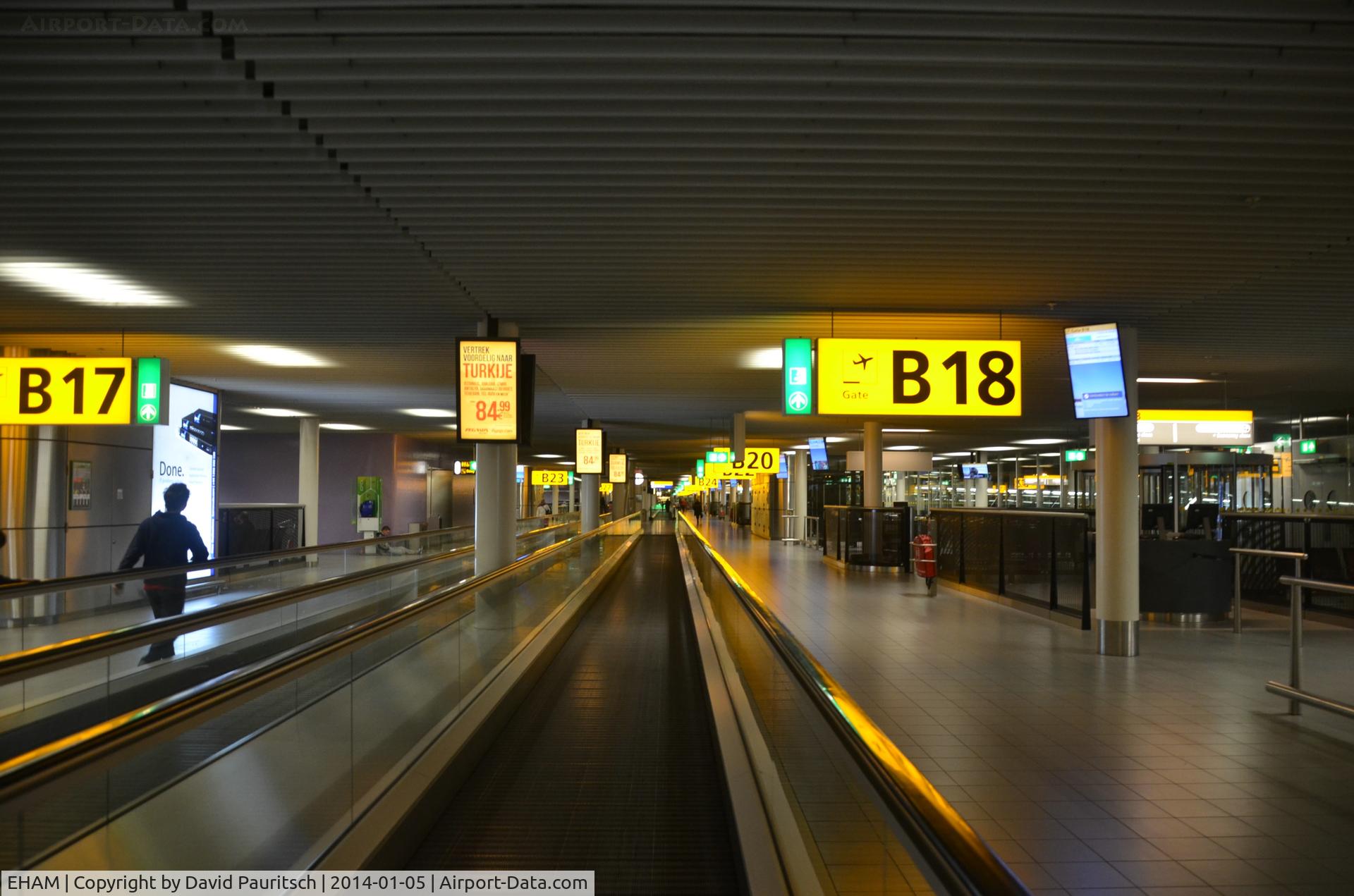 Amsterdam Schiphol Airport, Haarlemmermeer, near Amsterdam Netherlands (EHAM) - Terminal View