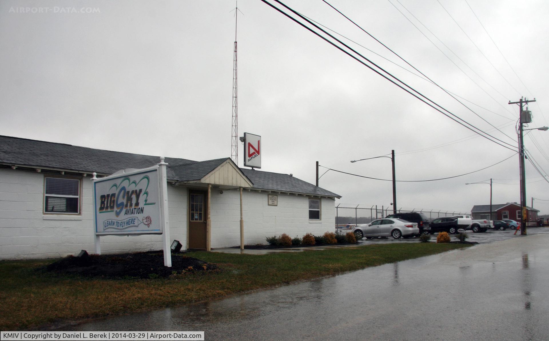 Millville Municipal Airport (MIV) - The primary civilian business at Millville is Big Sky, which also offers flying lessons (though usually in much better weather).