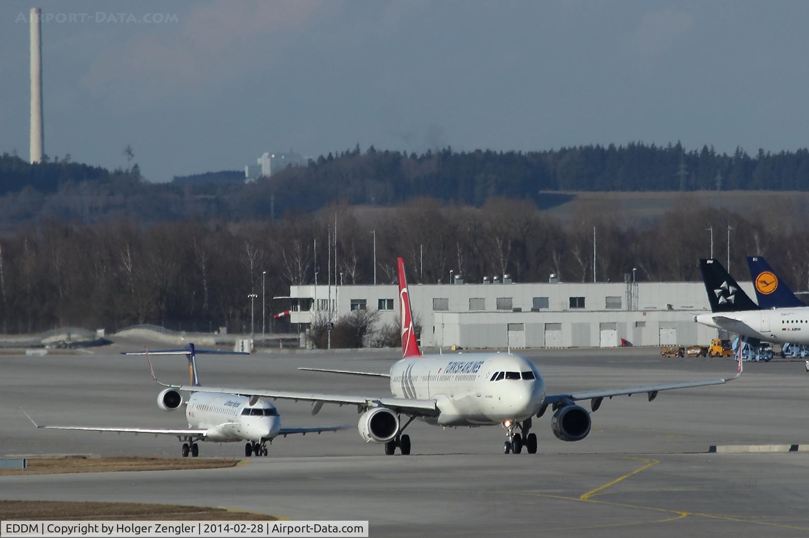 Munich International Airport (Franz Josef Strauß International Airport), Munich Germany (EDDM) - Going and staying on apron.....
