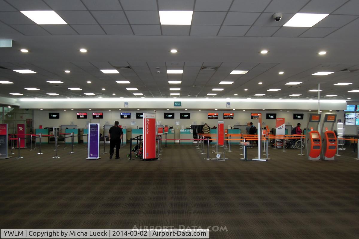 Newcastle Airport, Williamtown Airport / RAAF Williamtown (joint use) Australia (YWLM) - Check-in for VA and JQ at Newcastle