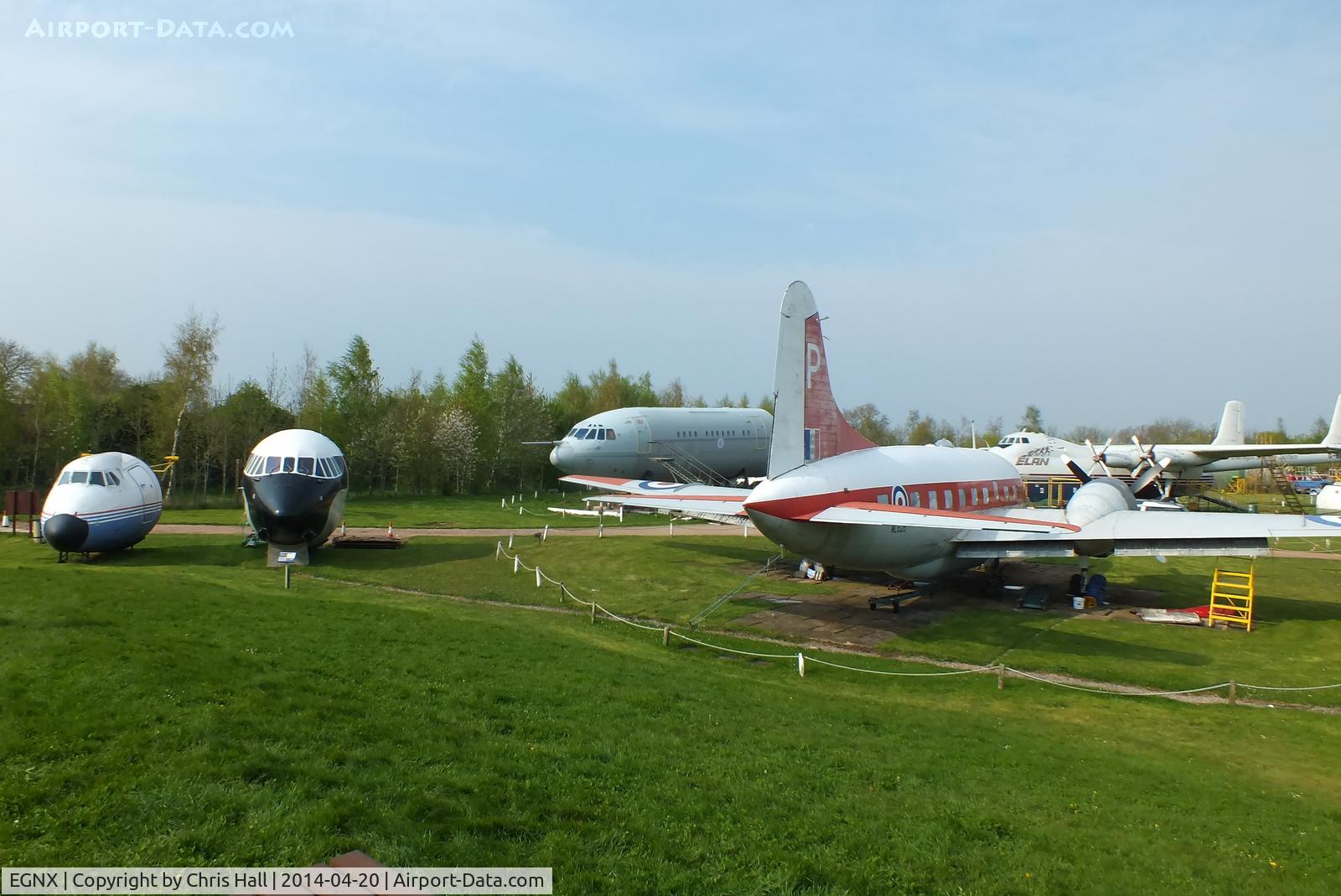 Nottingham East Midlands Airport, East Midlands, England United Kingdom (EGNX) - four Vickers aircraft Preserved at the East Midlands Aeropark