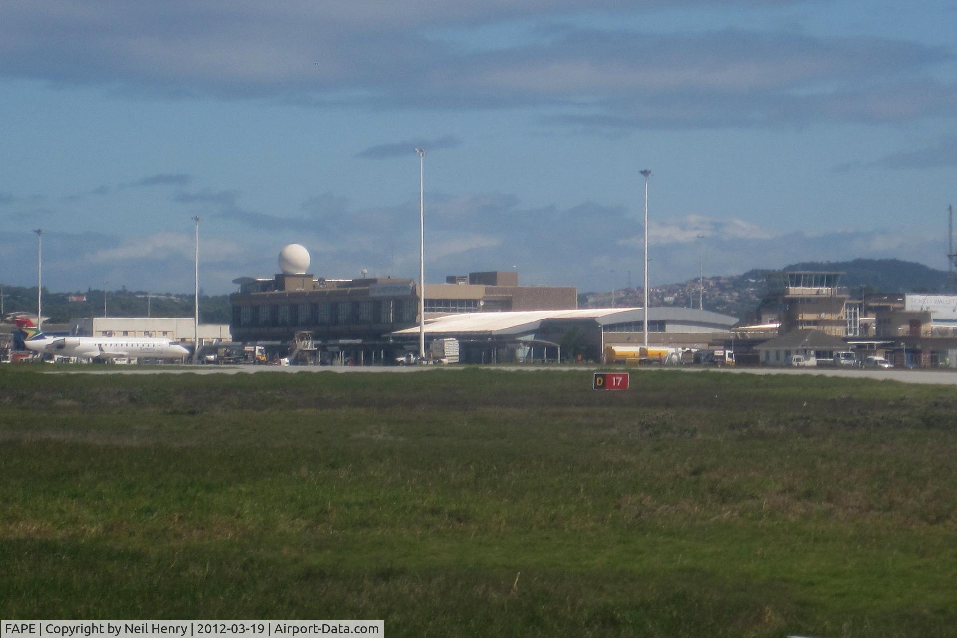Port Elizabeth Airport, Port Elizabeth South Africa (FAPE) - Terminal buildings from departing flight