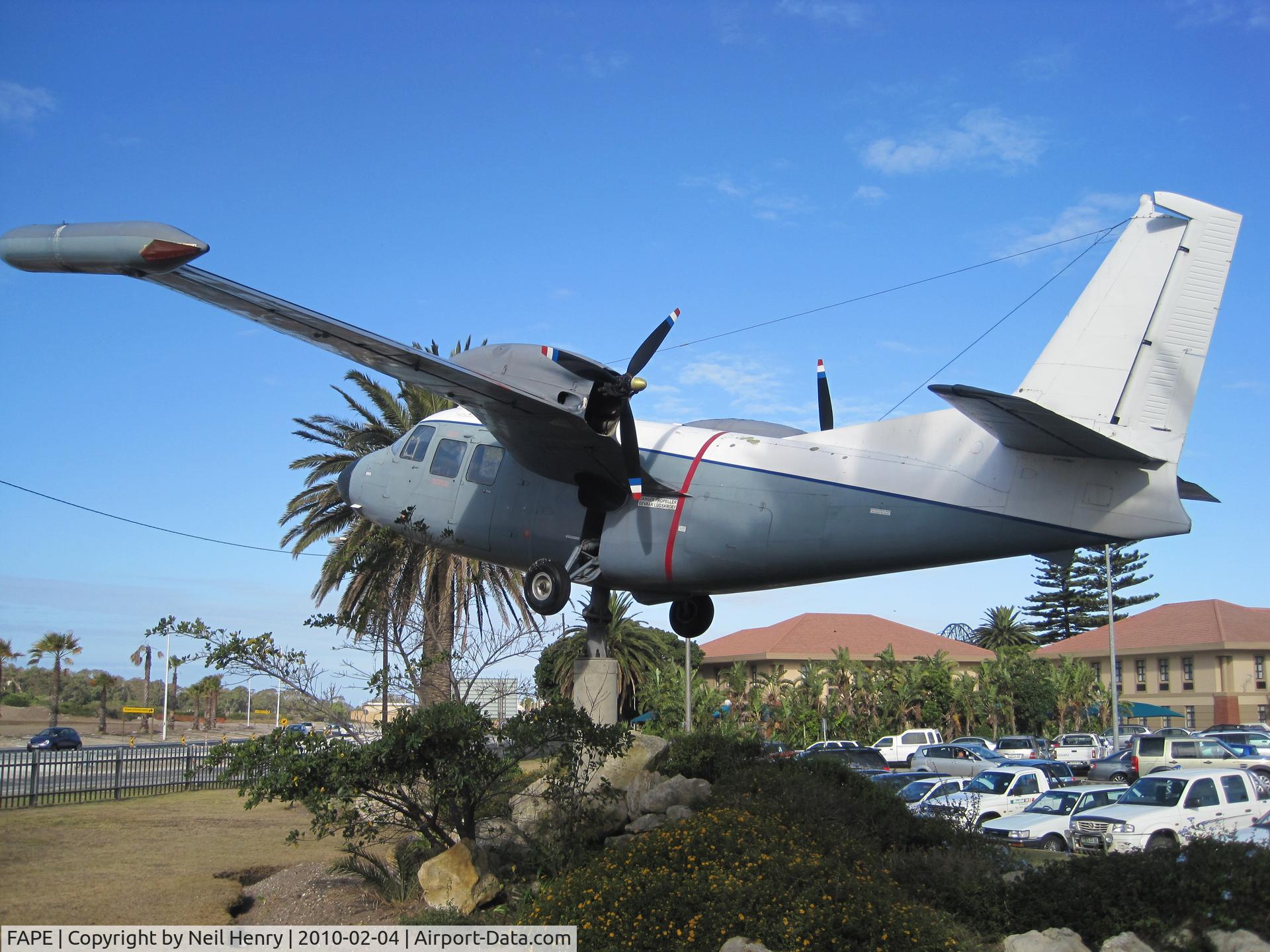Port Elizabeth Airport, Port Elizabeth South Africa (FAPE) - Unknown 'pusher' aircraft - outside Terminal Building at PLZ