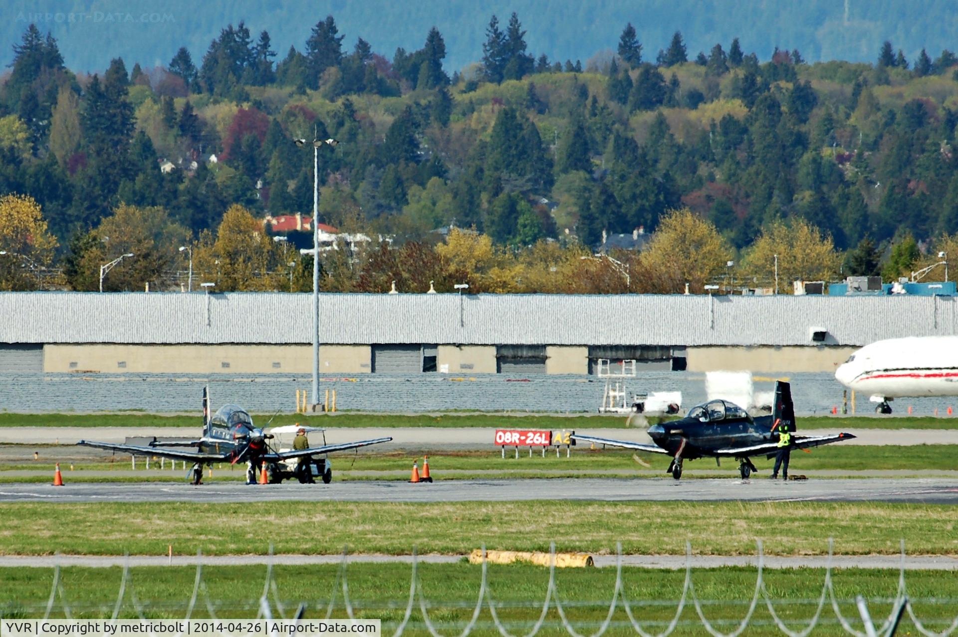 Vancouver International Airport, Vancouver, British Columbia Canada (YVR) - Canadian Forces Raytheon CT-156 Harvards at YVR