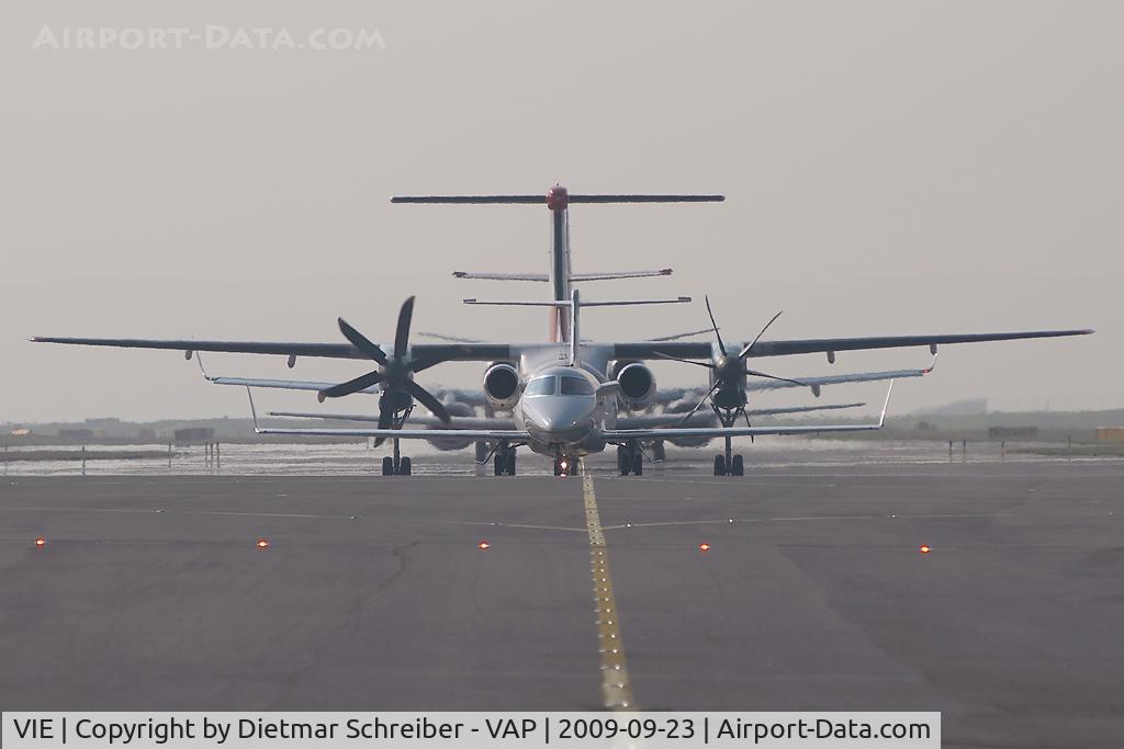 Vienna International Airport, Vienna Austria (VIE) - Some planes waiting for take off