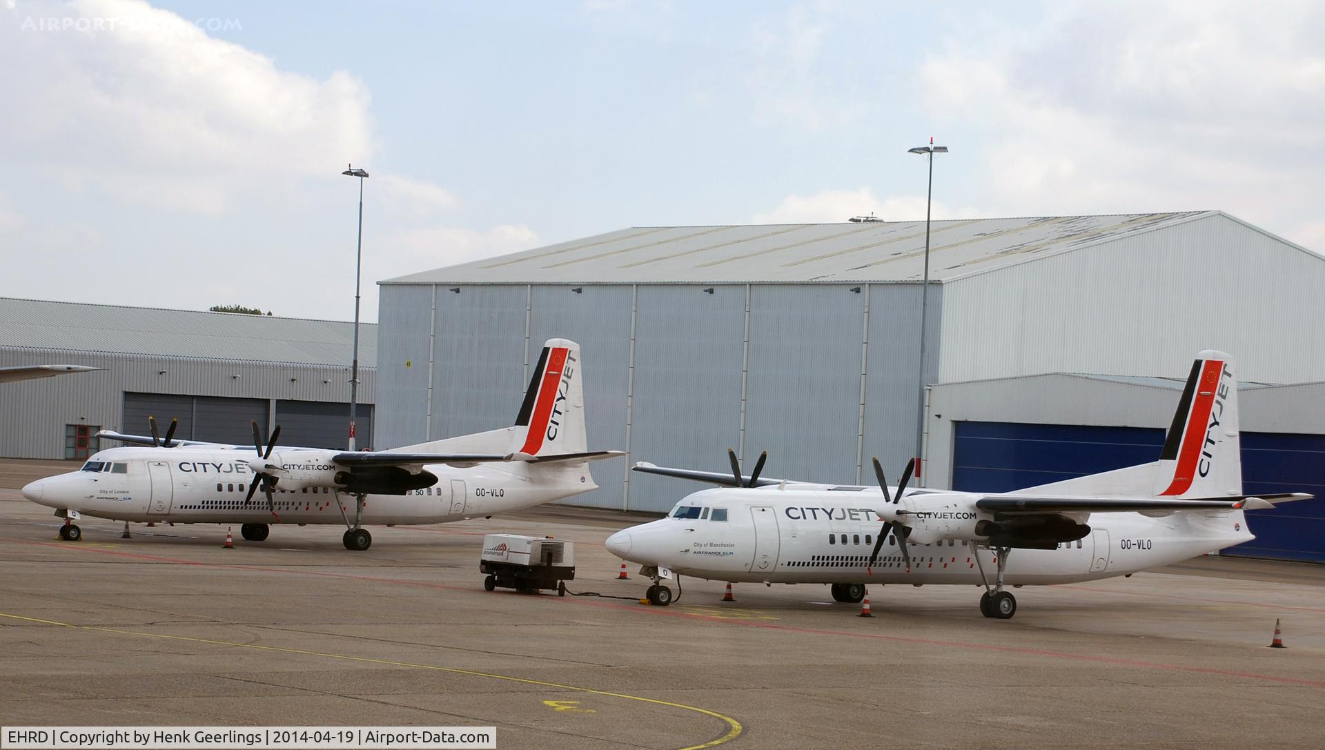 Rotterdam Airport, Rotterdam Netherlands (EHRD) - Rotterdam The Hague Airport . Fokker 50 , CityJet