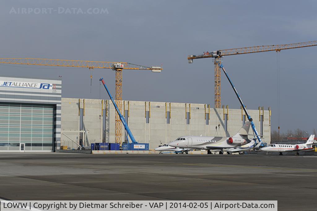 Vienna International Airport, Vienna Austria (LOWW) - Hangar 7 under construction