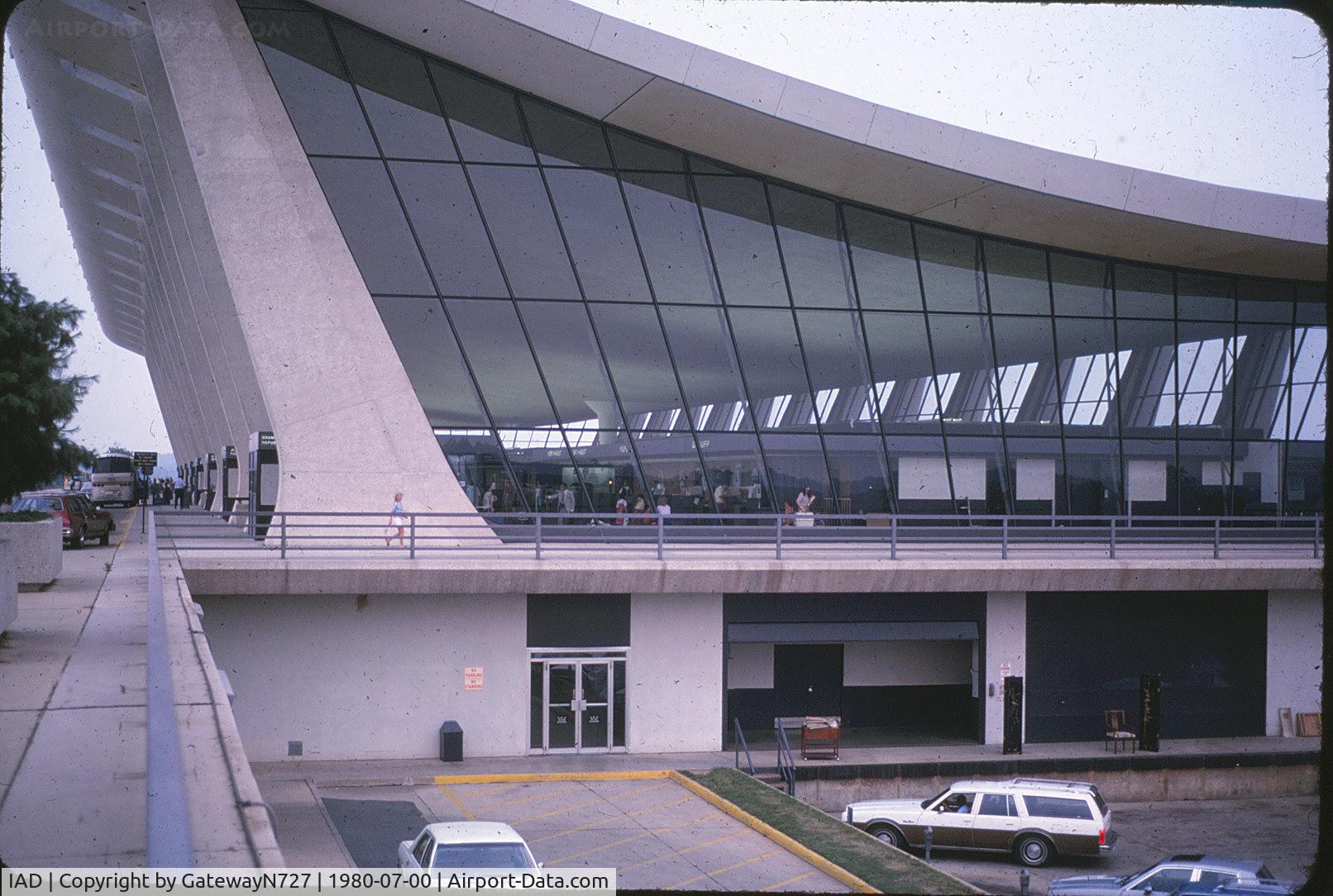 Washington Dulles International Airport (IAD) - Main terminal, July, 1980.