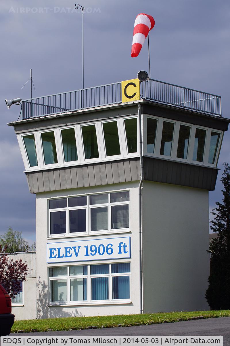 EDQS Airport - The tower of the airport Suhl-Goldlauter in Thuringia, Germany